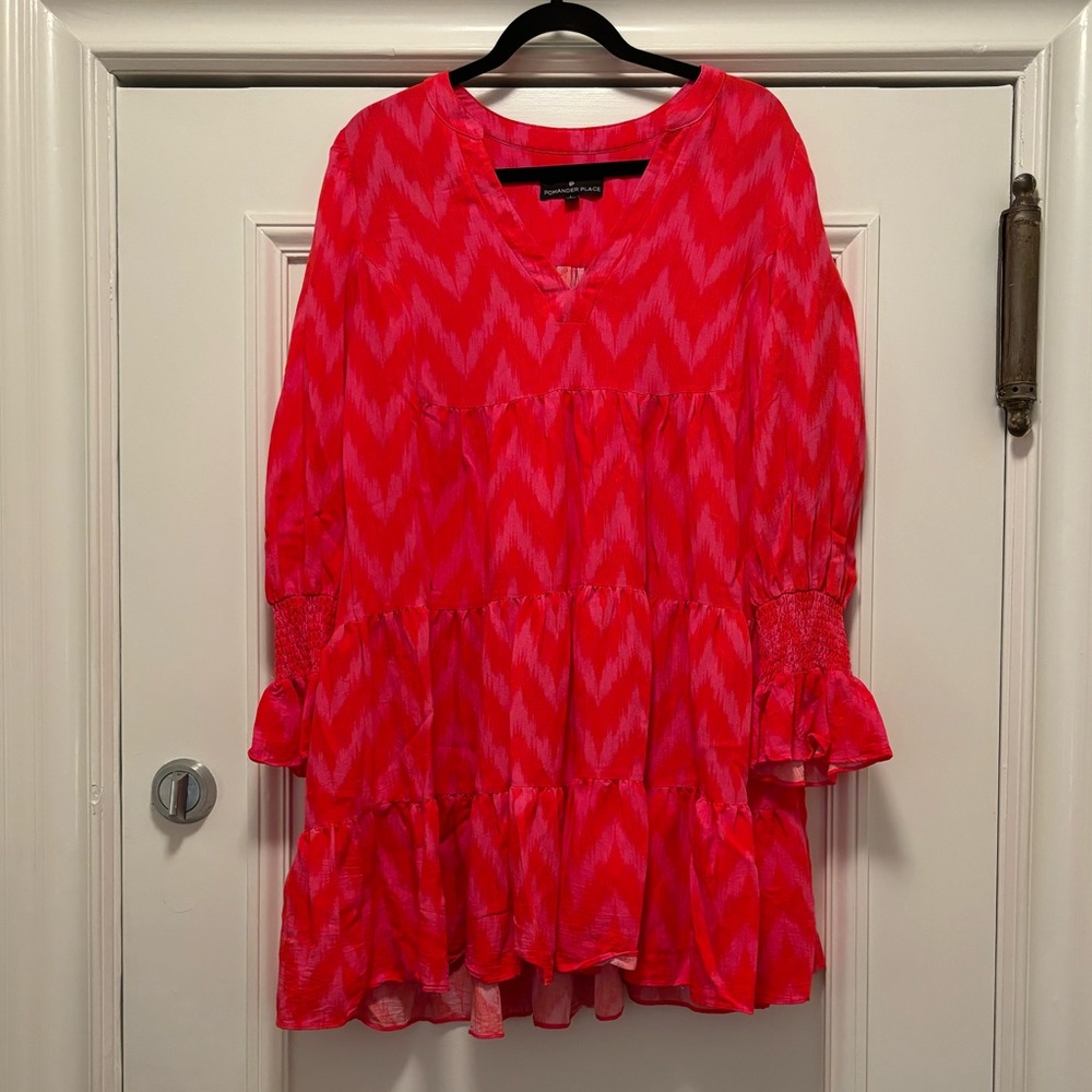 Pomander Place Pink Long Sleeve Dress - Picture 3 of 4